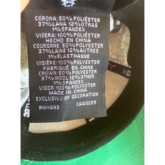 Chicago Bears New Era S/M Cap Gray & Navy Wool Blend - Picture 6 of 6